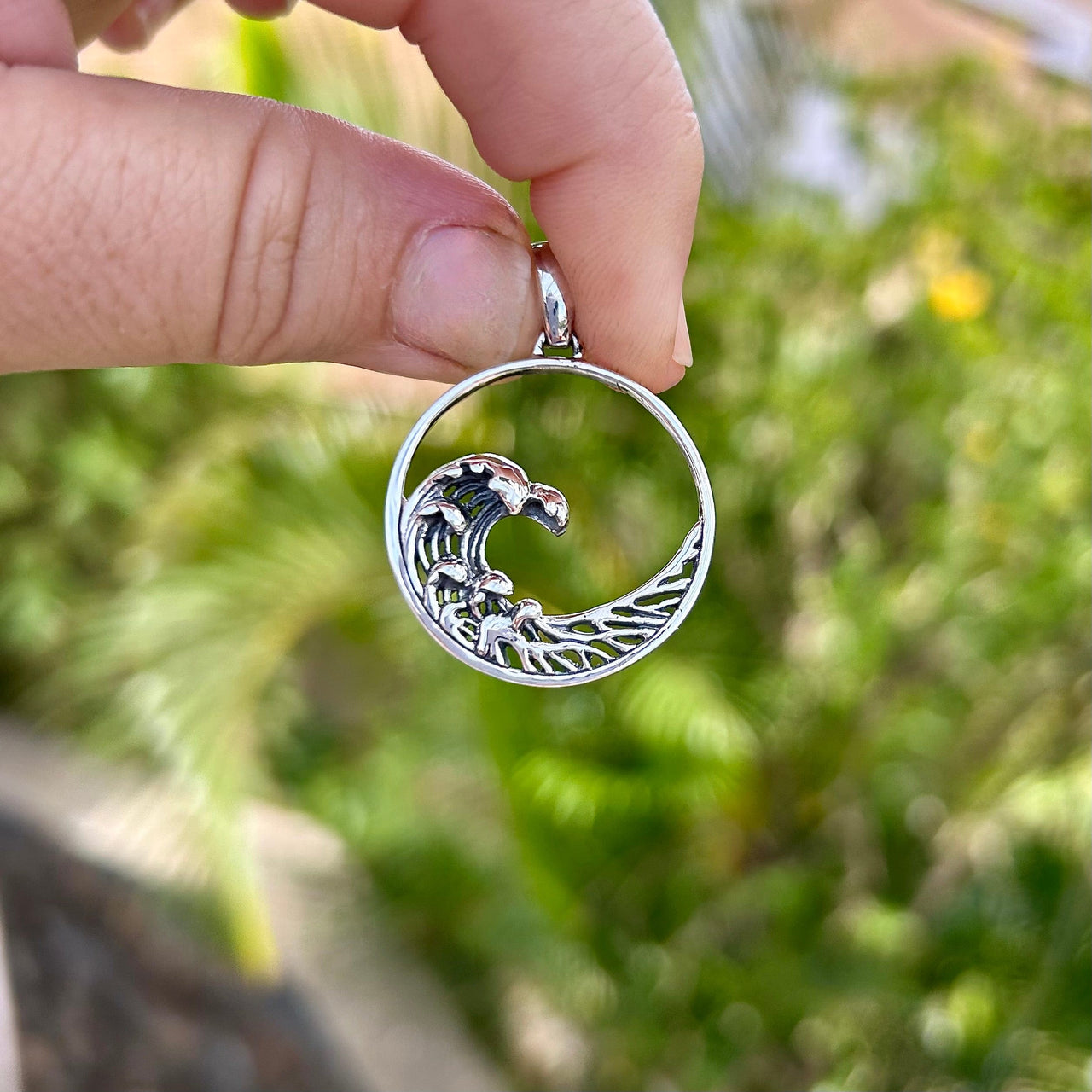 Captured Wave Pendant