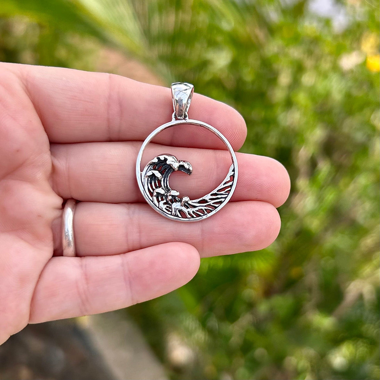 Captured Wave Pendant