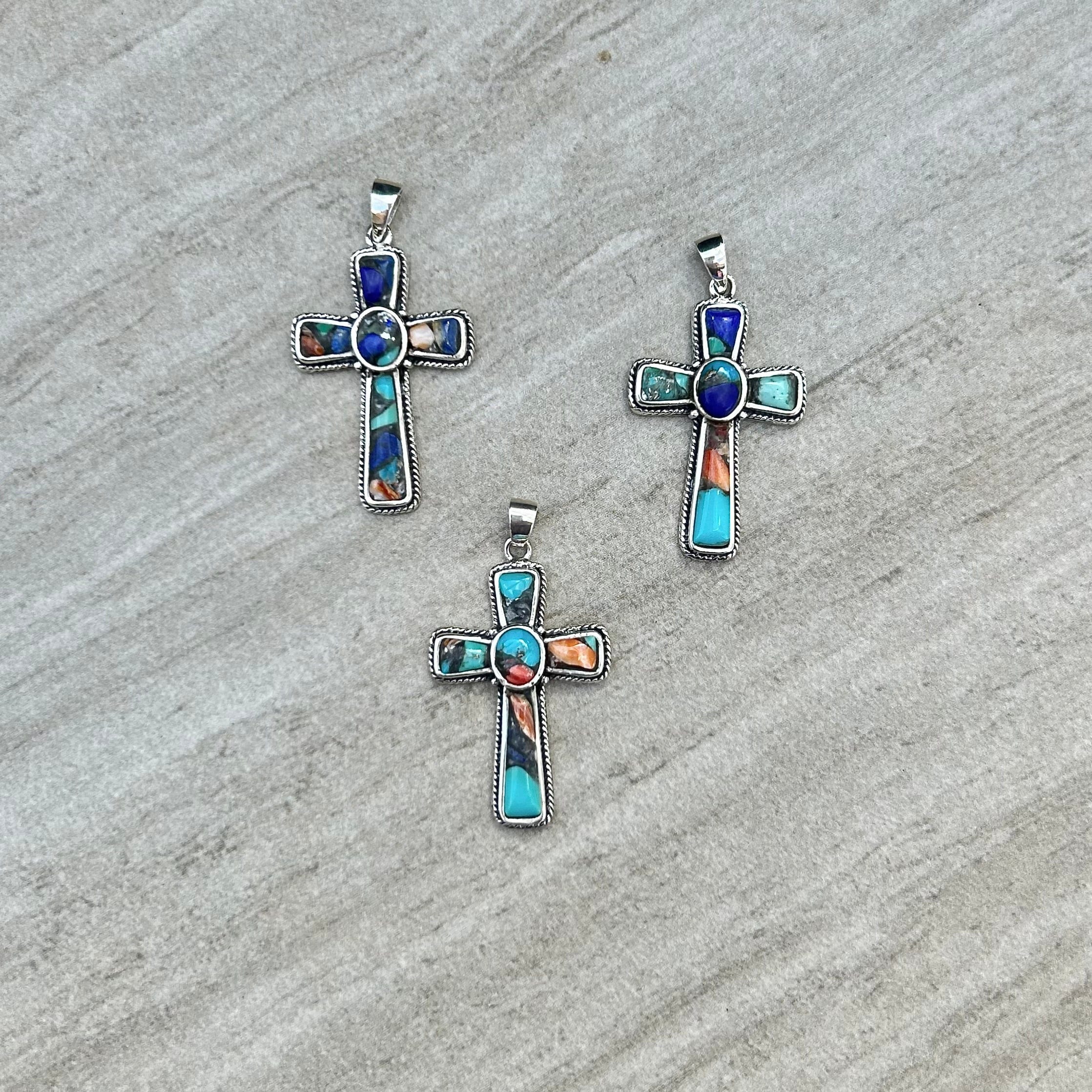 Lālani Black Coral Composite Cross Pendant | Whaler's Locker
