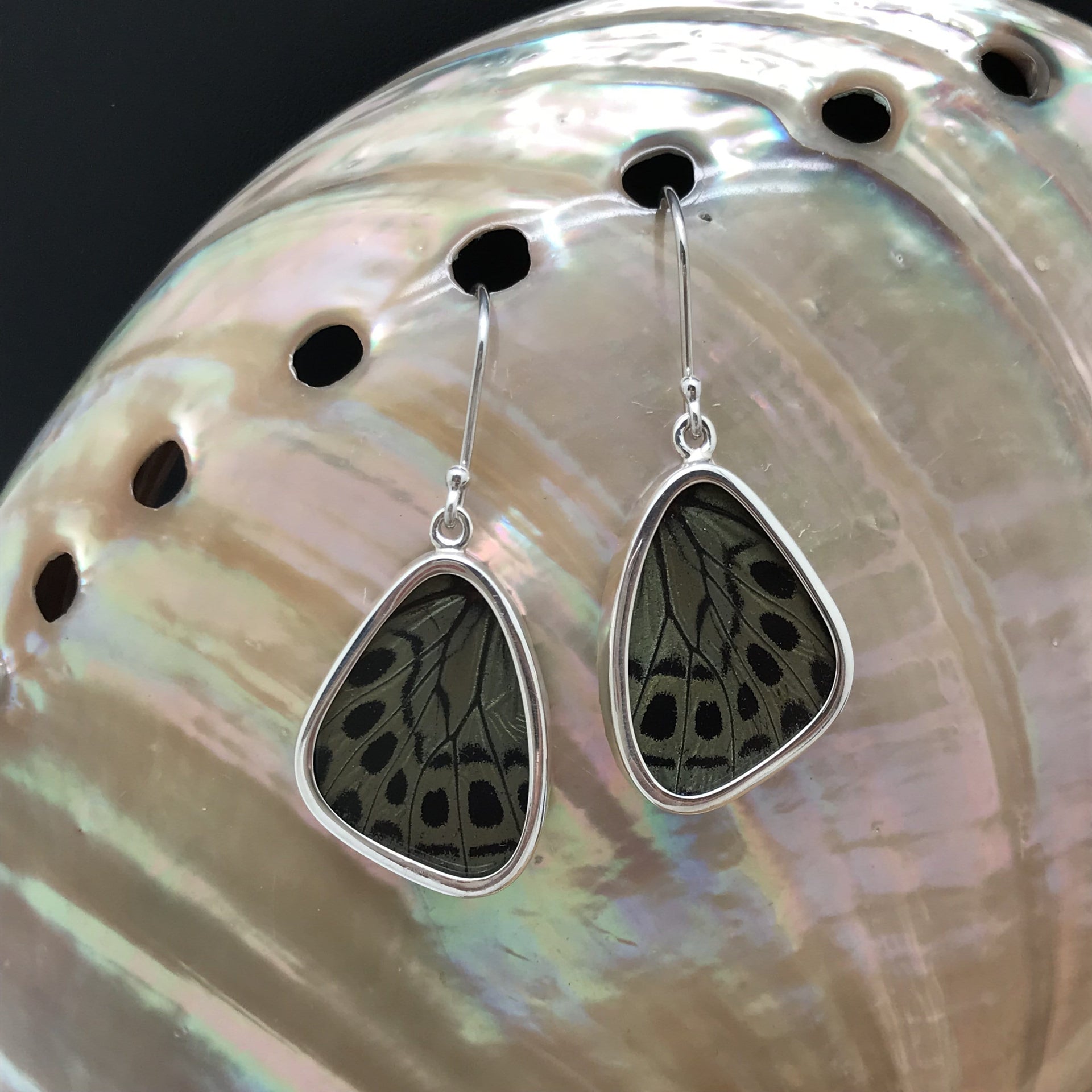 butterfly, butterfly jewelry, butterfly wings, sterling silver, earrings