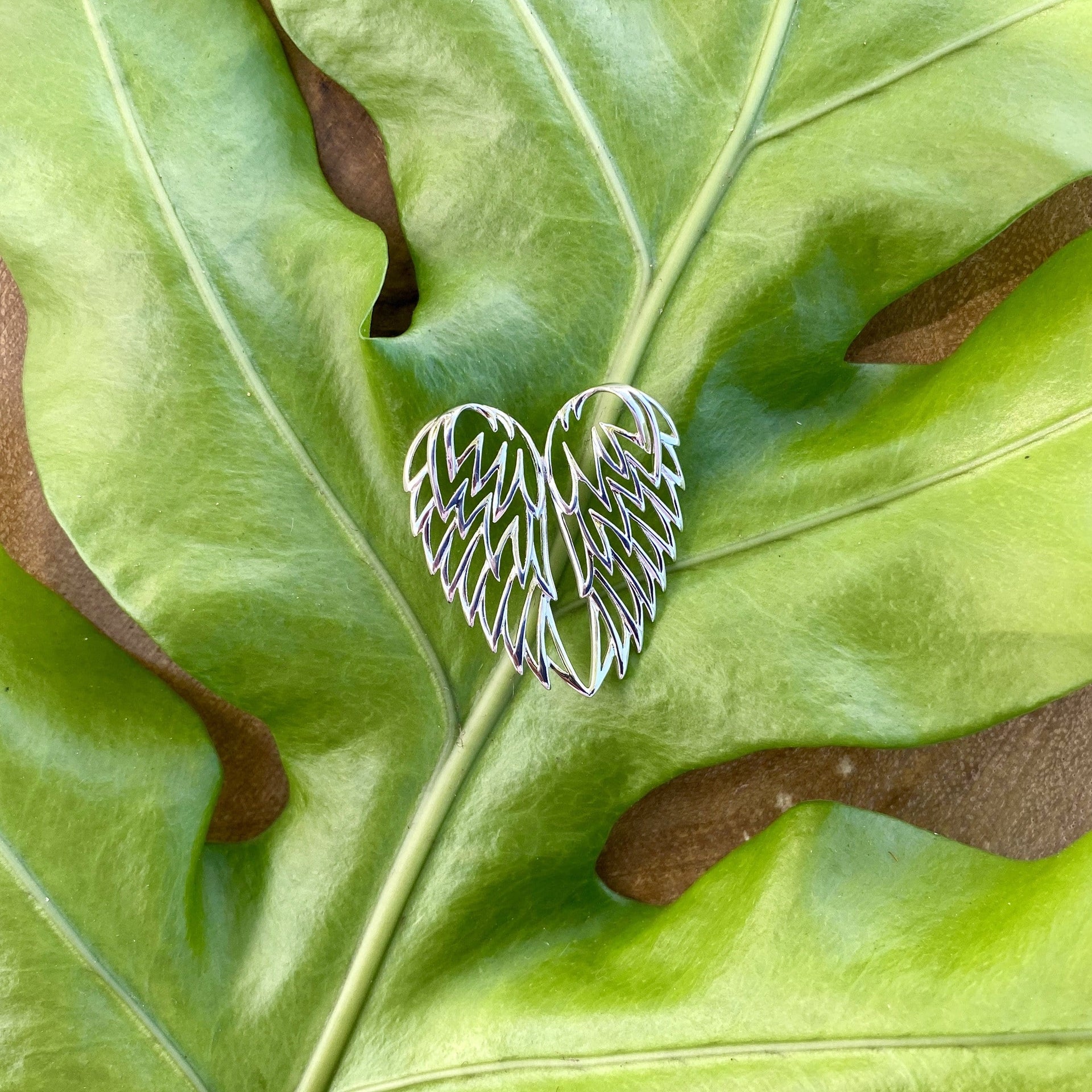 Silver Angel Wing Pair Pendant