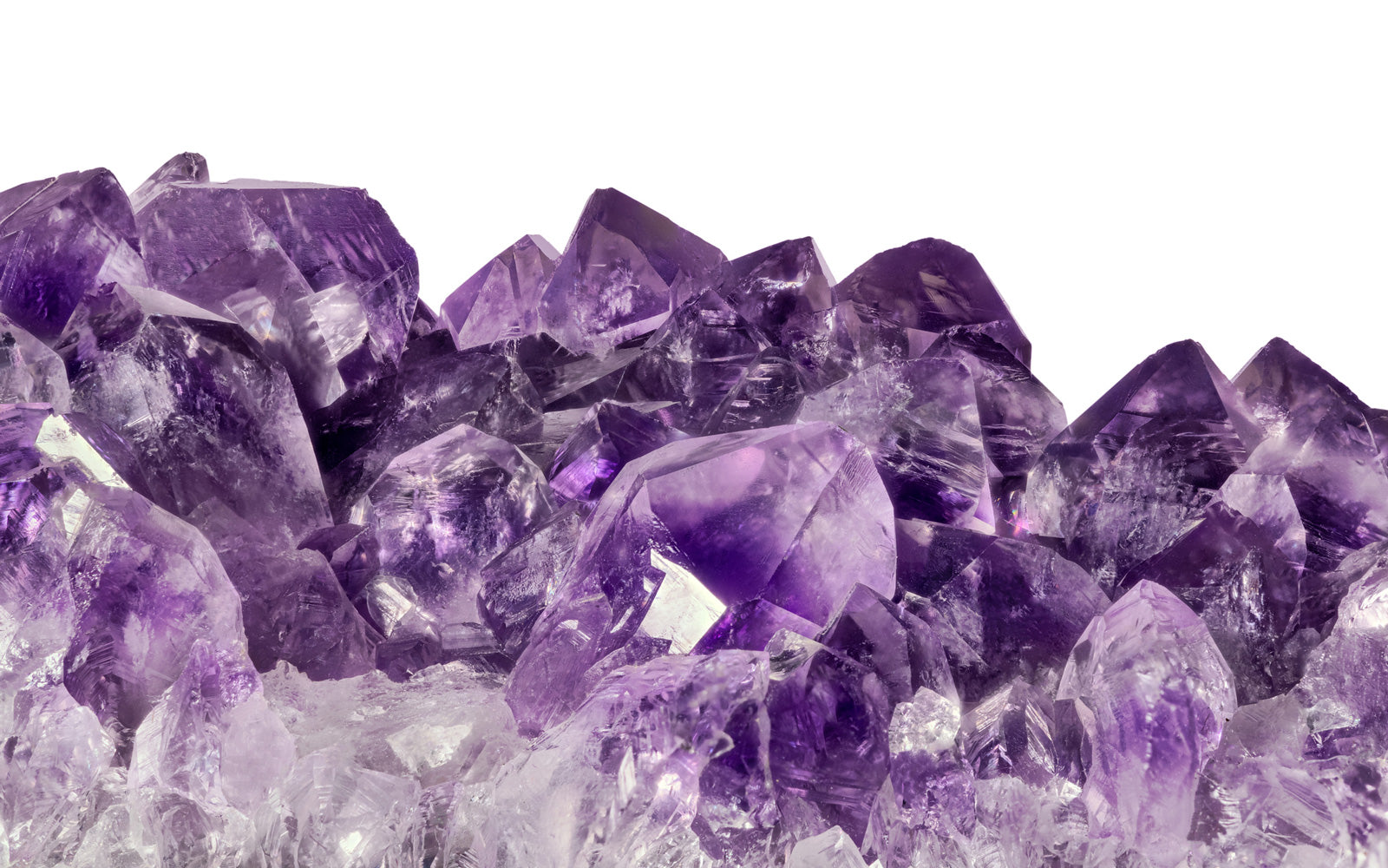 Amethyst crystal detail