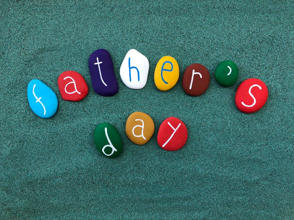 Father's Day written on stones