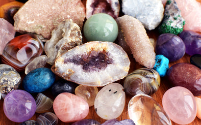 Variety of everyday healing crystals from Hawaiian gift shop, Whaler's Locker