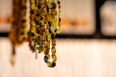 baltic amber necklaces hanging