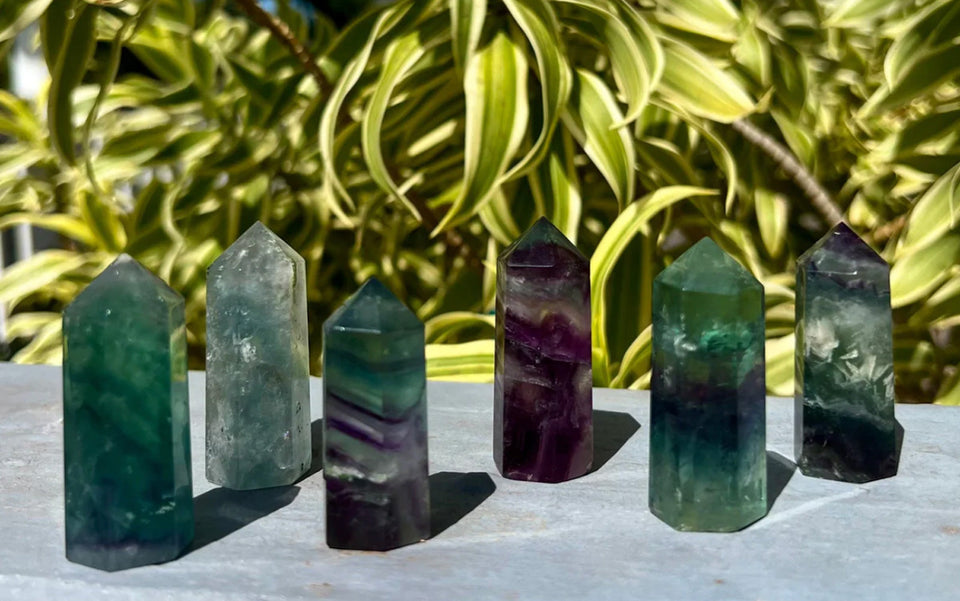 Small Fluorite Crystal Points