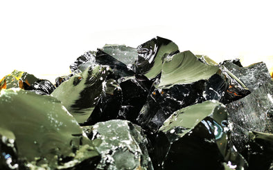 Green obsidian healing crystal