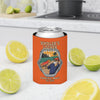Bob is Super Cool Orange Can Cooler in Kitchen