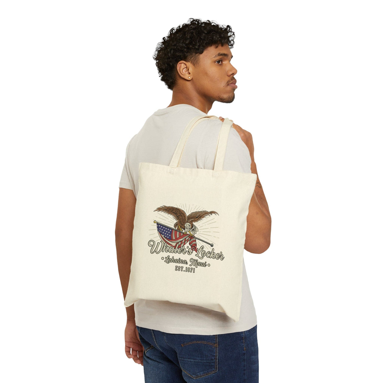 Super Cool Whaler's Locker Eagle Tote Bag