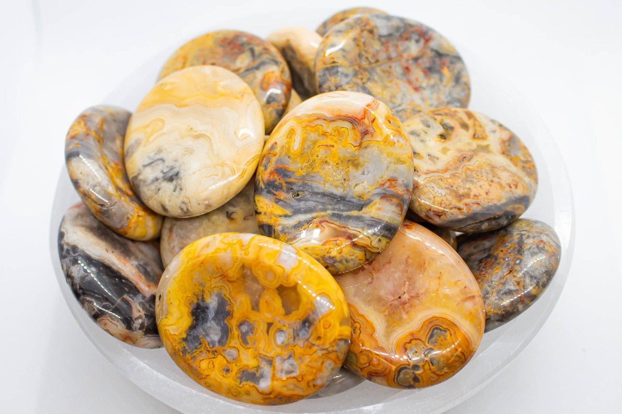 Crazy Lace Agate Worry Stones