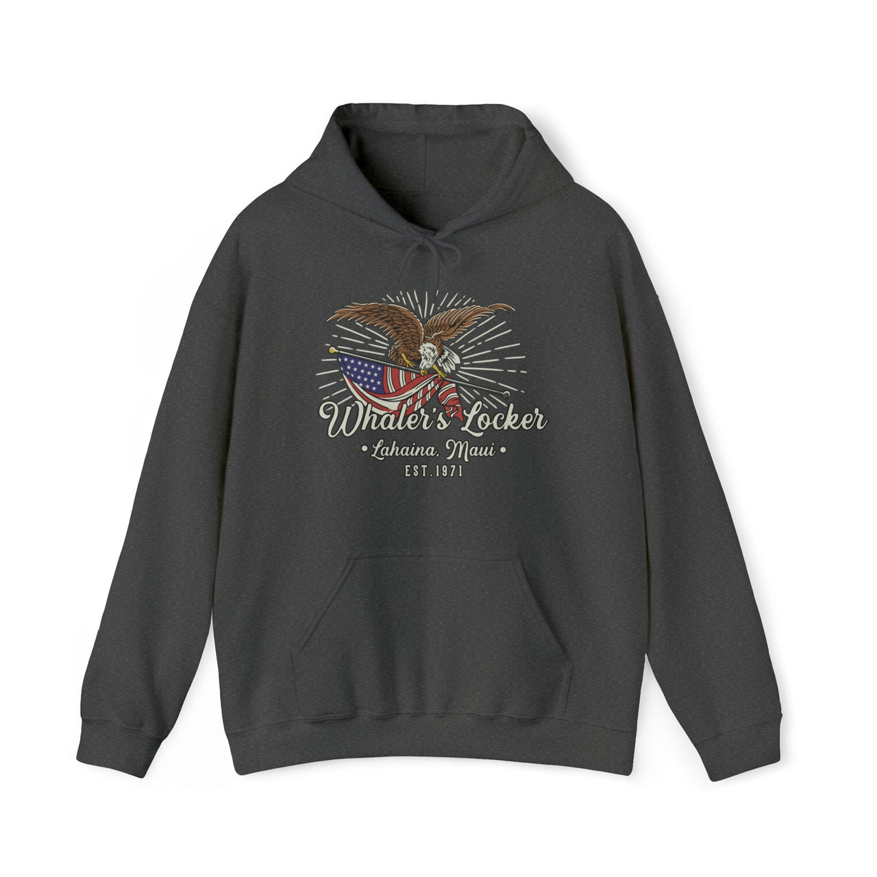 Super Cool Whaler's Locker Eagle Hooded Sweatshirt