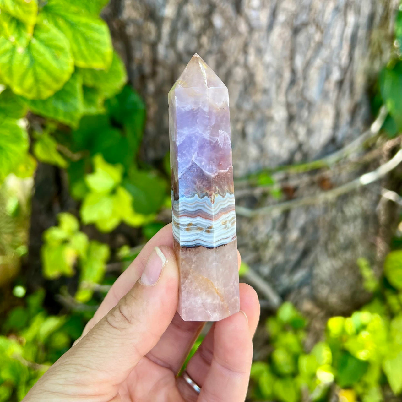 Lace Amethyst Crystal Point