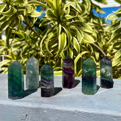 Small Fluorite Crystal Points