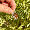 Swirl Framed Baltic Amber Pendant- BAP044