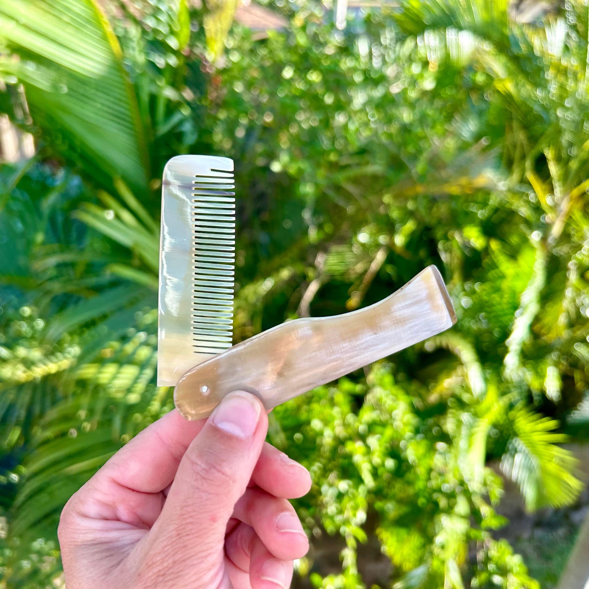 Hand Carved Folding Combs | Water Buffalo Horn | Whaler's Locker