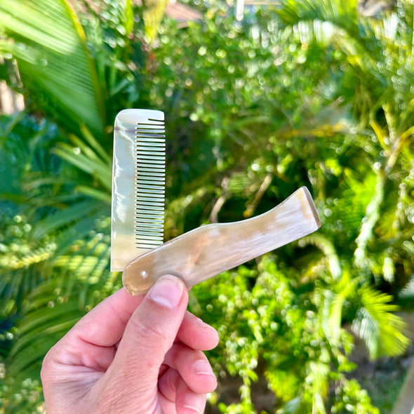 Open Hand Carved Folding Comb