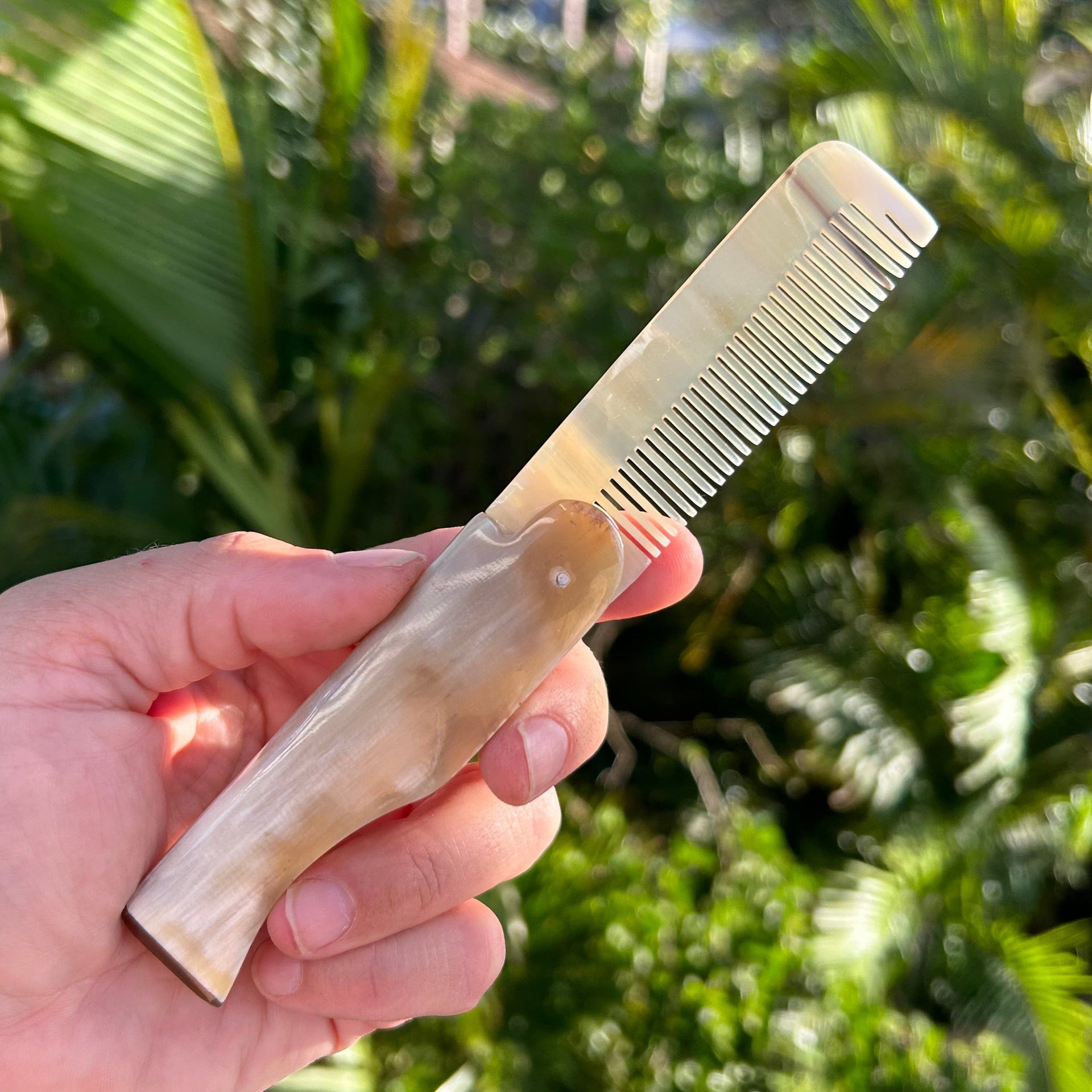 Hand Carved Folding Combs | Water Buffalo Horn | Whaler's Locker