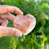 Hematoid Quartz Heart Stone Healing Crystal