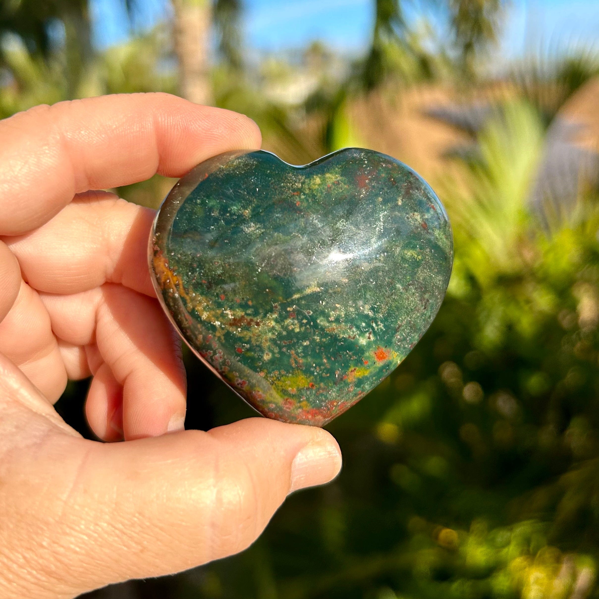 Fancy Jasper Heart Stone | Healing Stone | Whaler's Locker