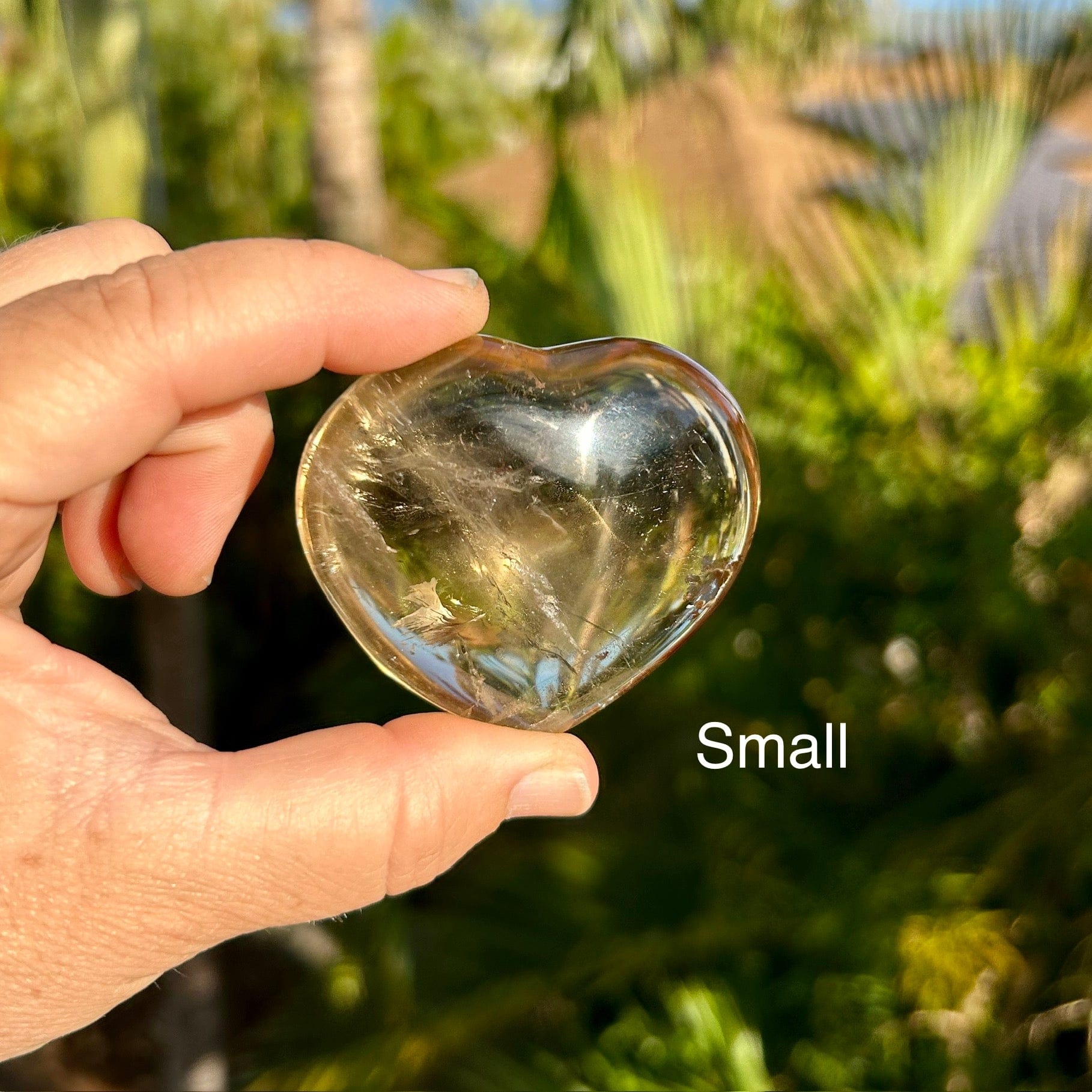 Small Smoky Quartz Heart Stone Healing Crystal