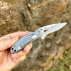 Pete Lange Scrimshaw Kershaw Chive Pocket Knife- Bald Eagle