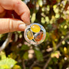 Round Multi Colored Amber Pendant- BAP26