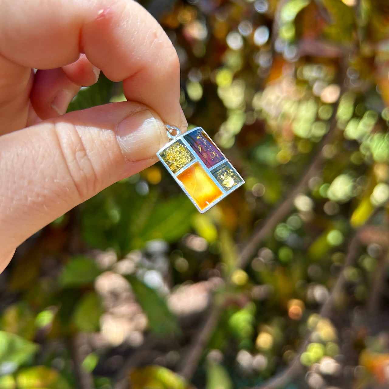 Modern Baltic Amber Pendant