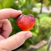 Polished Carnelian Heart Healing Crystal