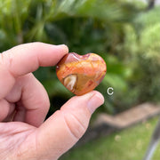 Polychrome Jasper Heart healing crystal to promote feelings of safety