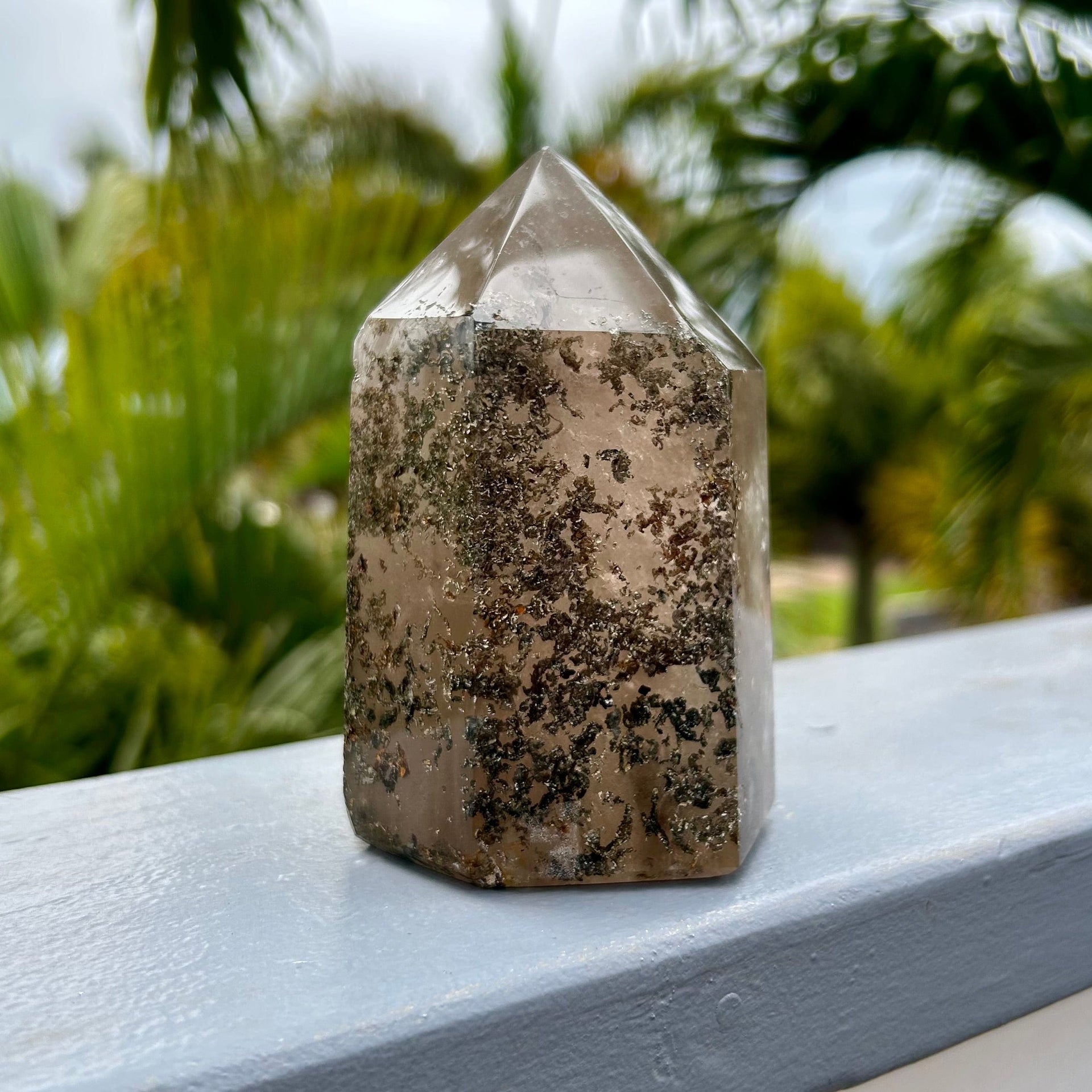 Large Polished Smoky Quartz Healing Crystal Point