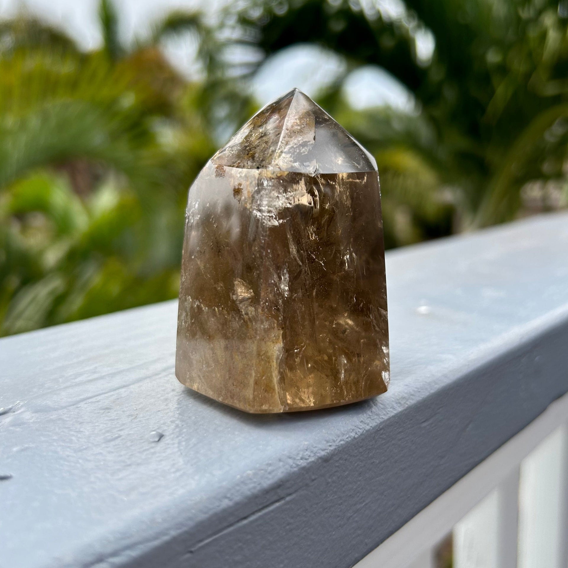 Medium Polished Smoky Quartz Healing Crystal Point