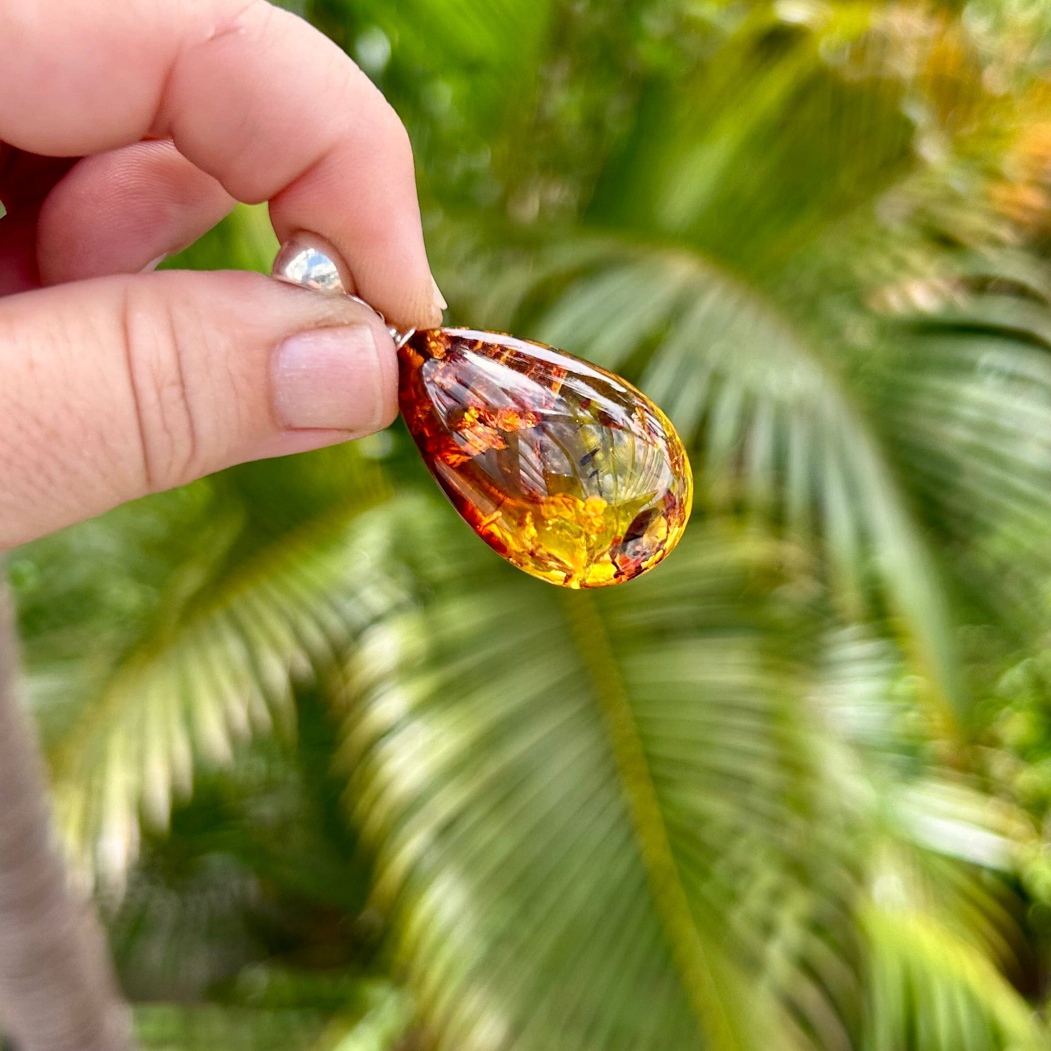 Large deals amber earrings