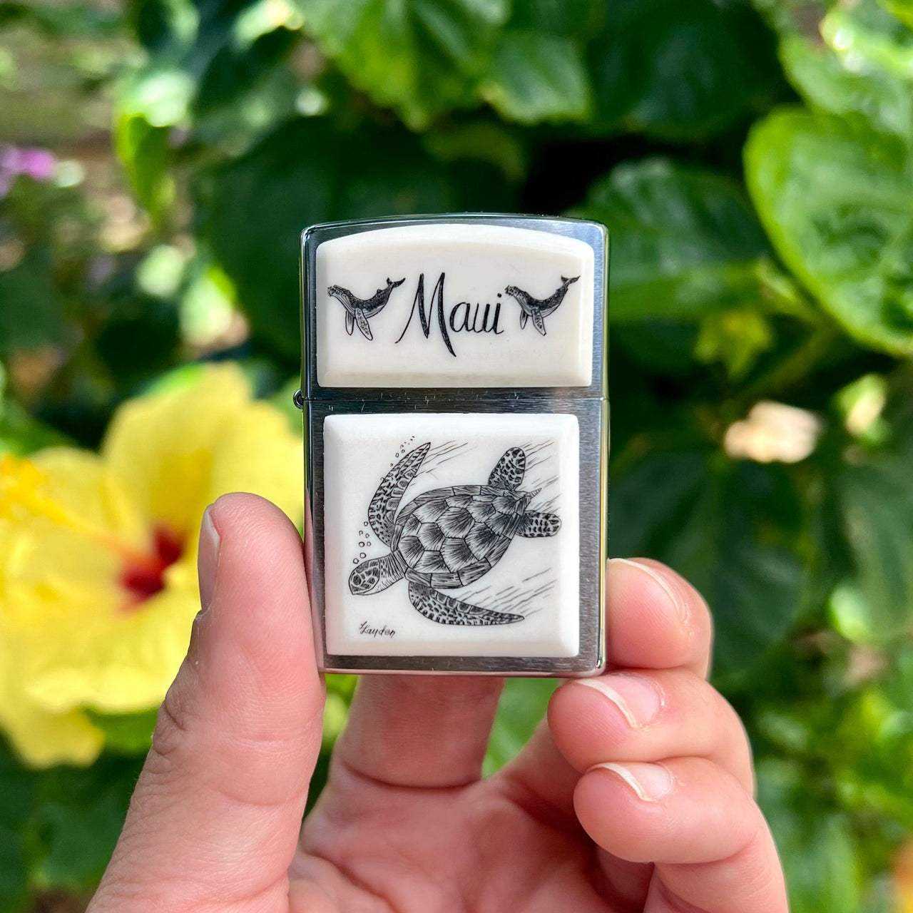 Scrimshaw Style Zippo Lighters