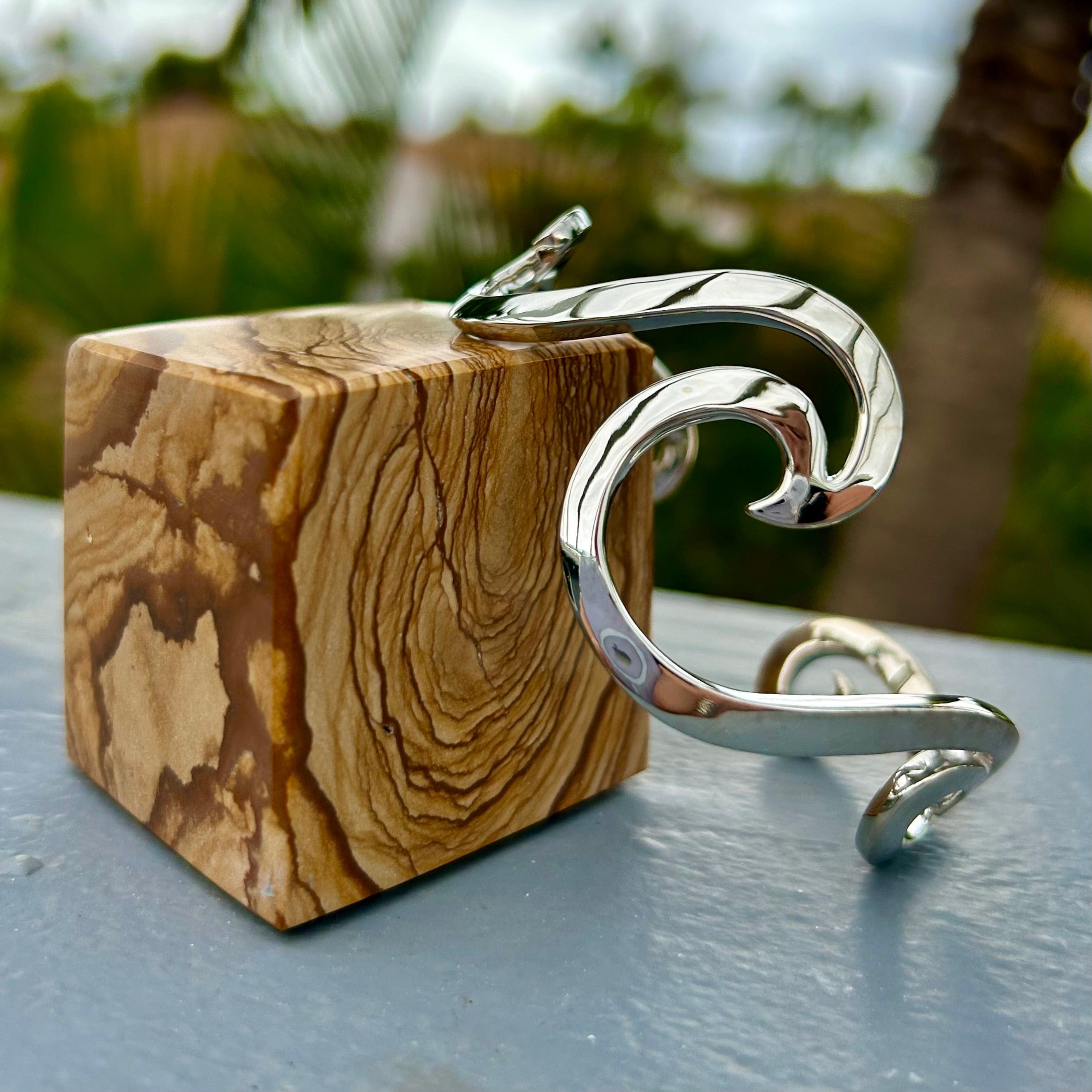 Wave Cuff Bracelet | Sterling Silver | Whaler's Locker