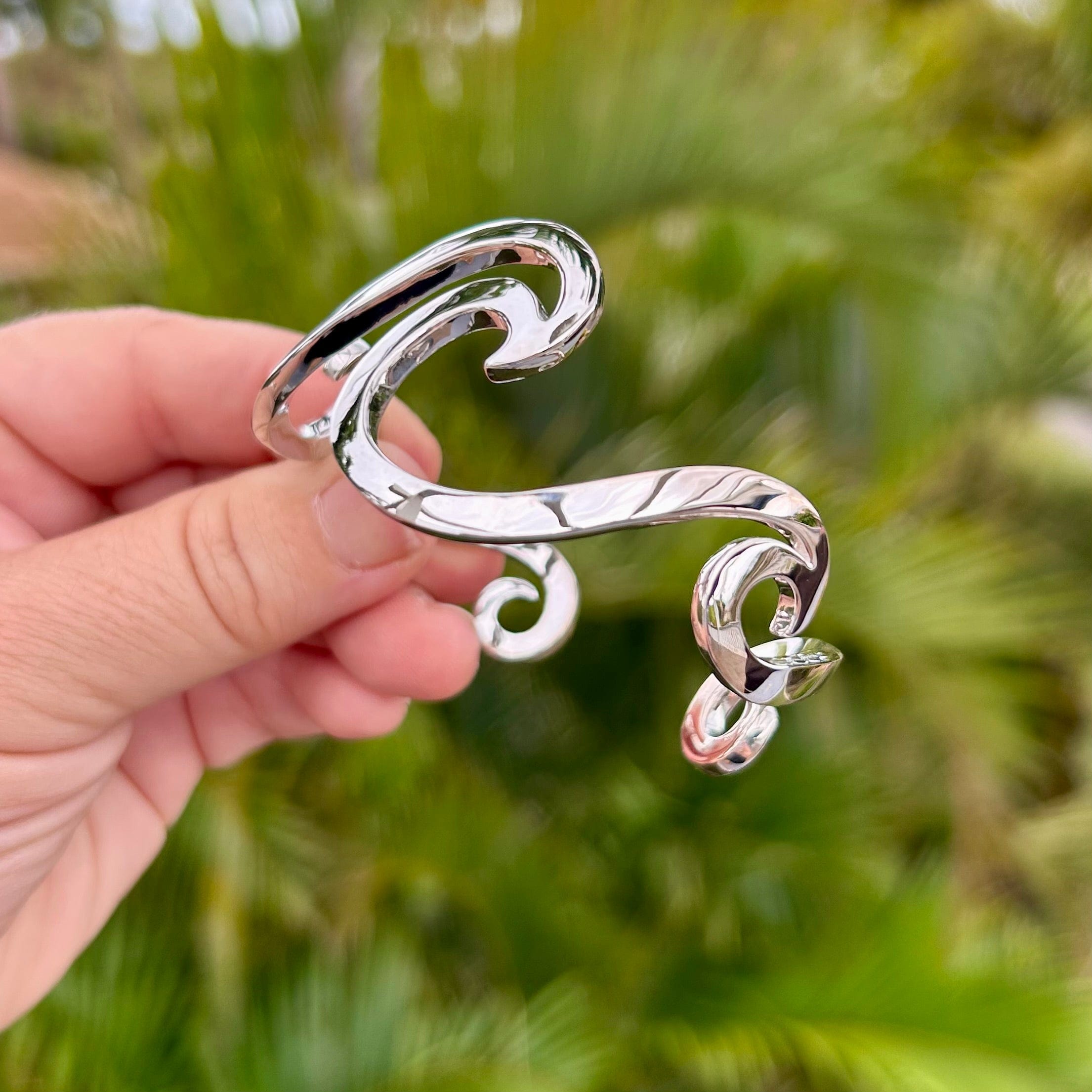 Wave Cuff Bracelet | Sterling Silver | Whaler's Locker