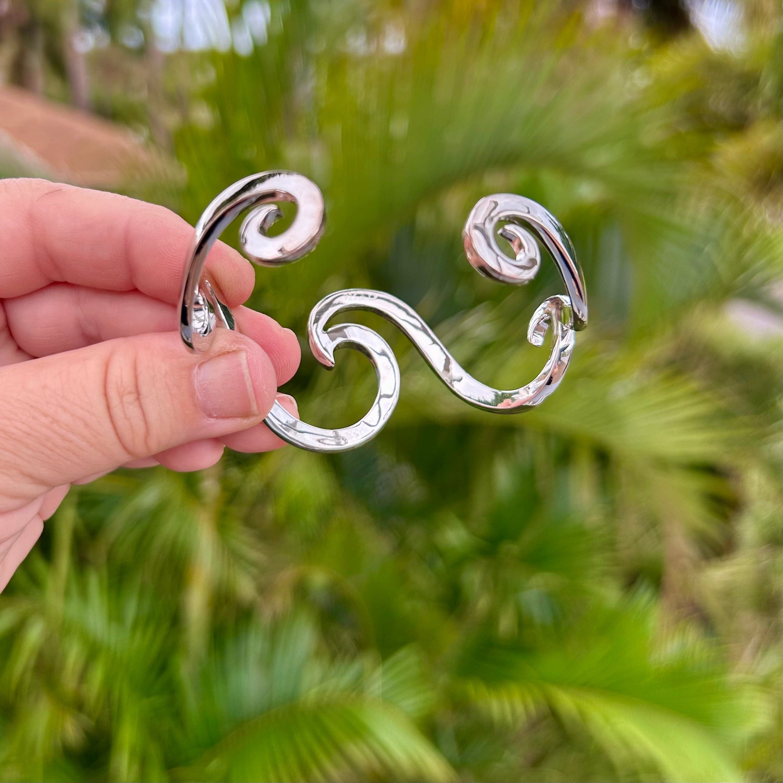 Wave Cuff Bracelet | Sterling Silver | Whaler's Locker