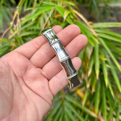 Sterling Silver Bamboo Cuff Bracelet