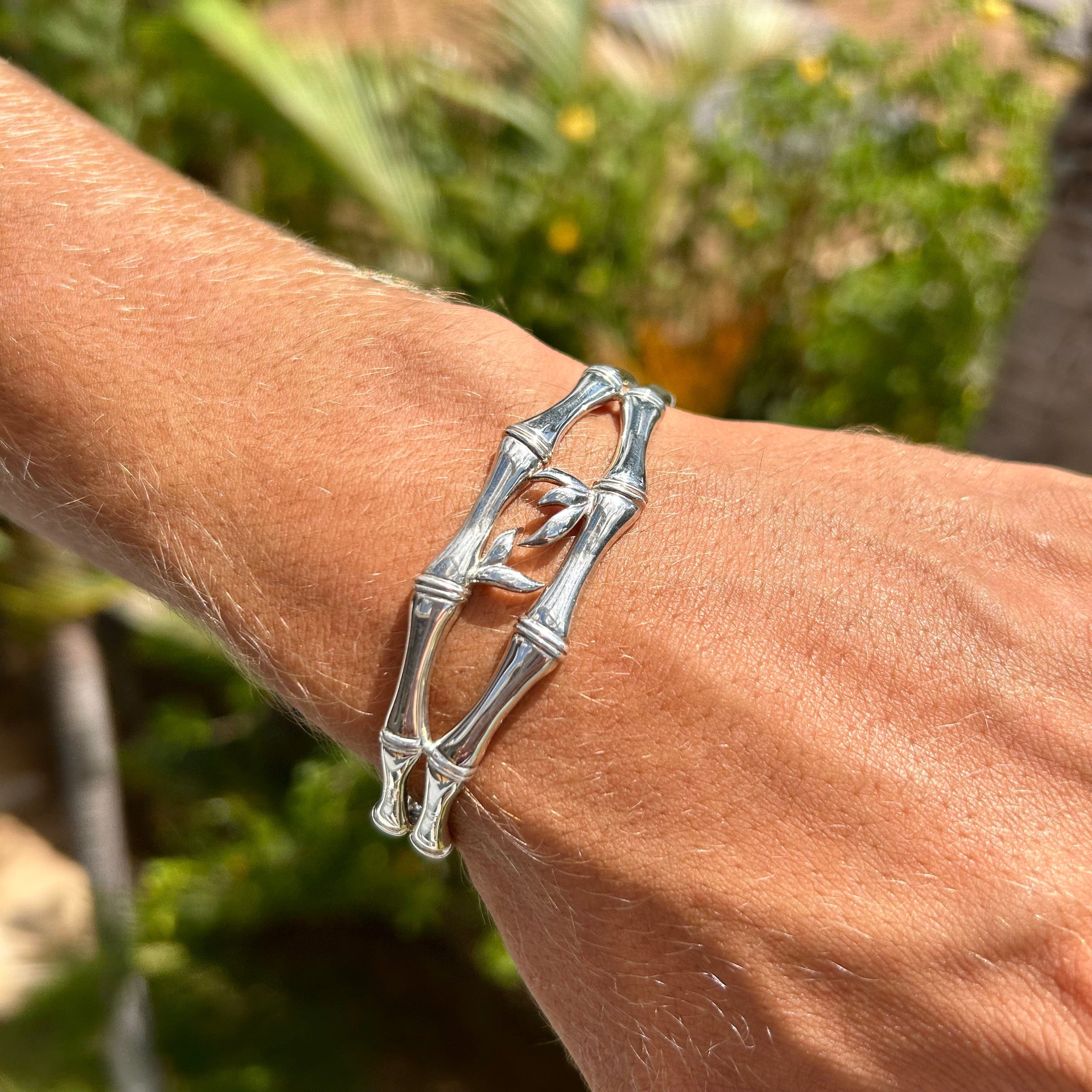 Leafy Bamboo Cuff Bracelet- CCB-03