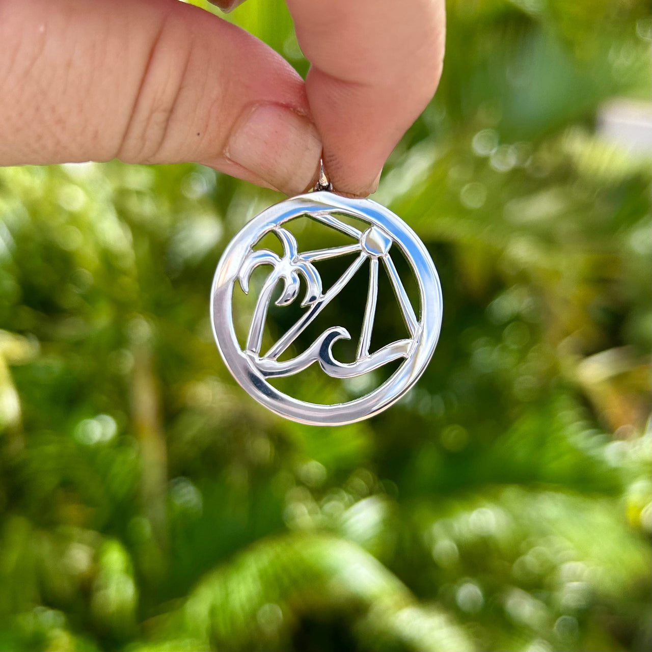 Sterling Silver Maui Beach Pendant