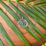 Hawaiian Beach Pendant in Sterling Silver by artist CiCi Maui Designs