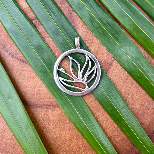 Bird of Paradise Pendant in Sterling Silver