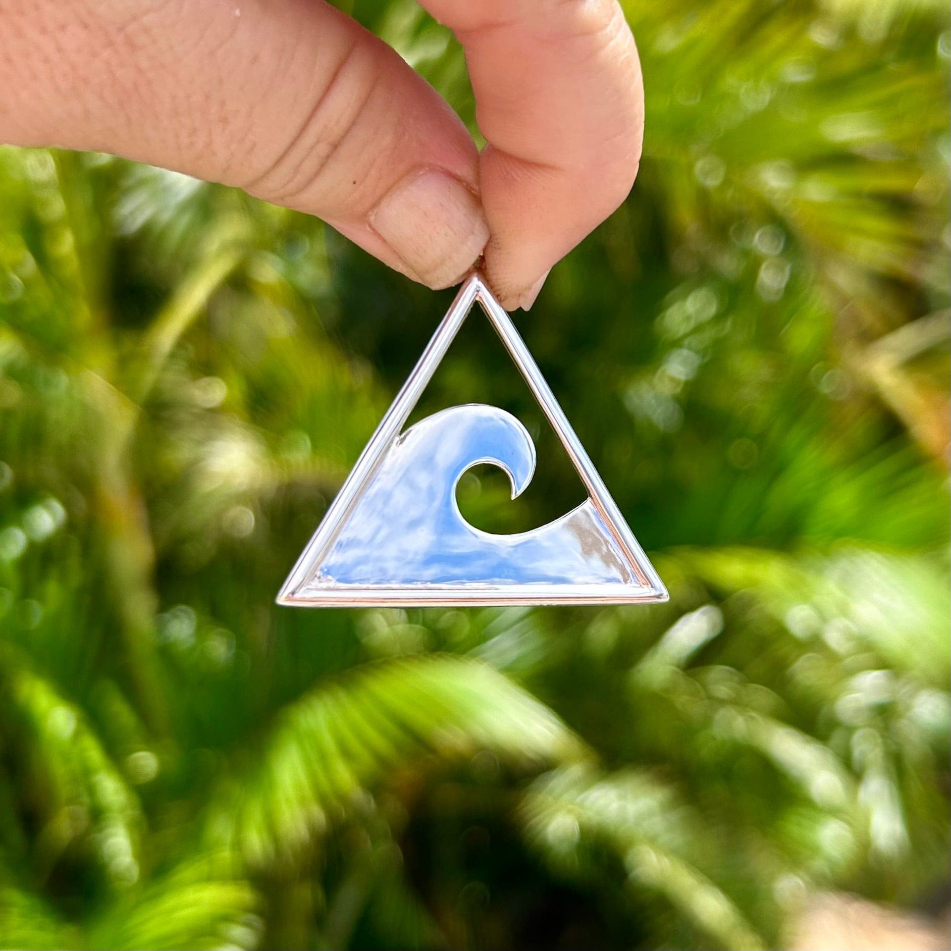 Maui Wave Triangle Pendant