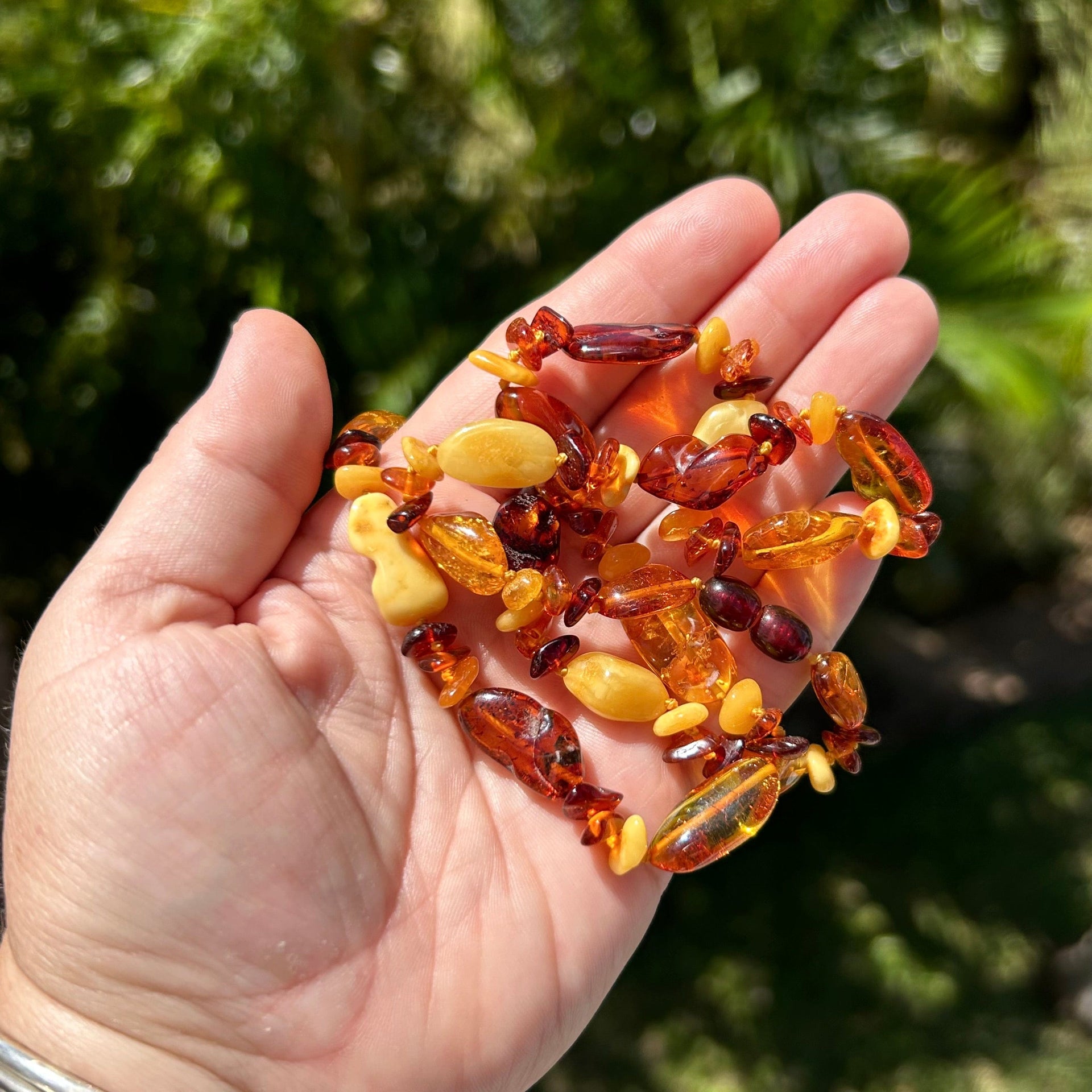 22" Baltic Amber Beaded Necklace