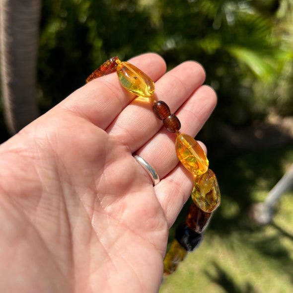 20" Baltic Amber Necklace with Screw Clasp