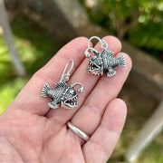 Hand crafted Angler Fish Earrings