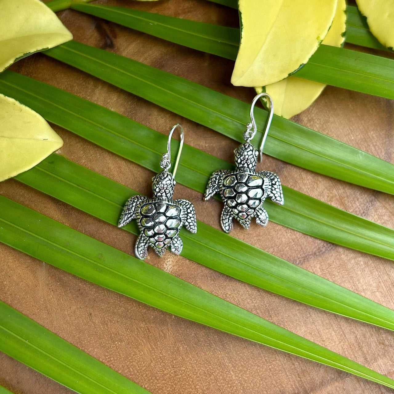 Detailed Sea Turtle Earrings