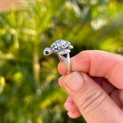 Zak Hart Sterling Silver Sea Turtle Adjustable Ring