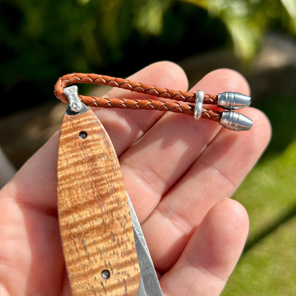 Leather Cord on William Henry Knife