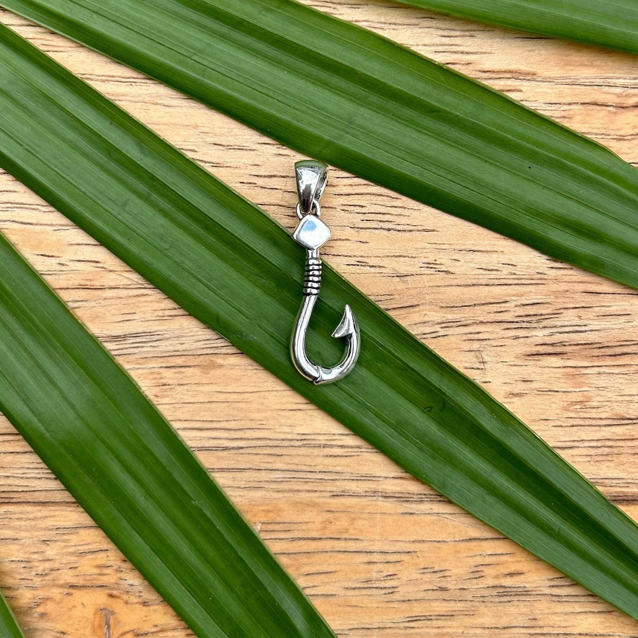 Sterling Silver Fish Hook Pendant