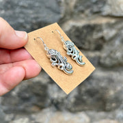 Filagree Octopus Dangle Earrings 